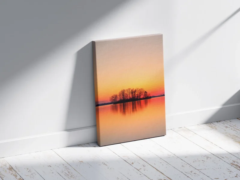 Reflet du Coucher de Soleil - Art Mural Naturel – Image 3